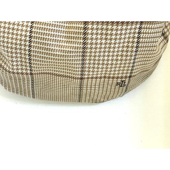 Ralph Lauren Brown Plaid Canvas Hobo Shoulder Bag – Classic - Picture 2 of 13